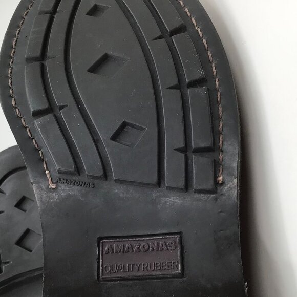 Vintage Men's 11 Toulon Amazonas Burgundy Shoes Monk Strap Leather Punk Gothic - Picture 13 of 13